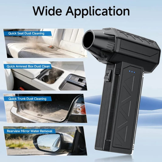 Mini Cordless Air Duster 100000RPM | High‑Pressure Brushless Motor 2‑in‑1 Blower & Vacuum