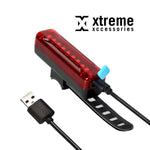 Rechargeable Waterproof Safety Warning Bicycle Light – 9 LED Compact Cycling Gear South Africa