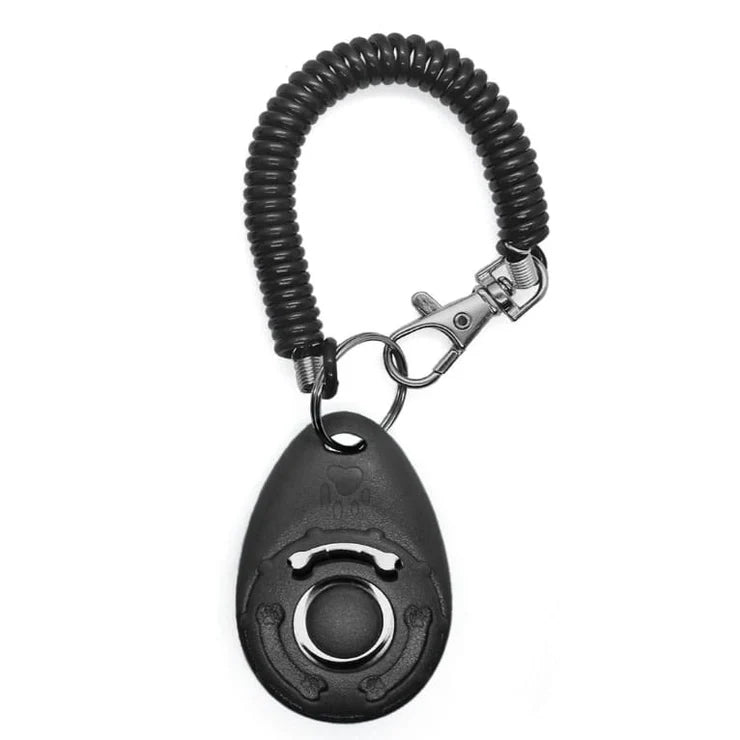 Pets Dog Training Clicker with Wrist Strap (Black)