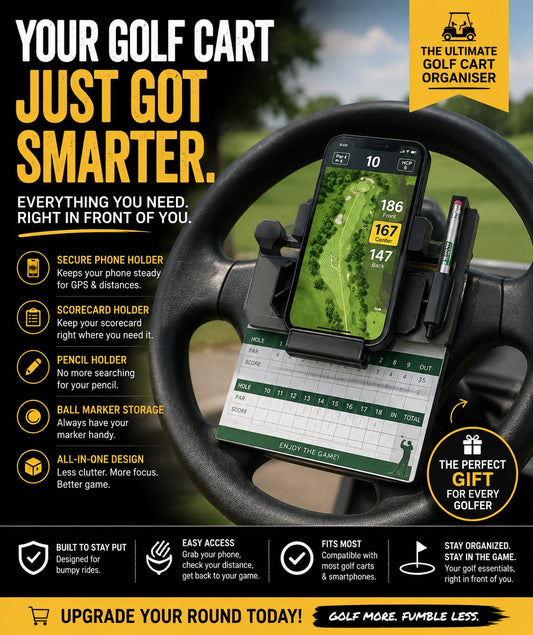Golf Cart Phone and score card holder