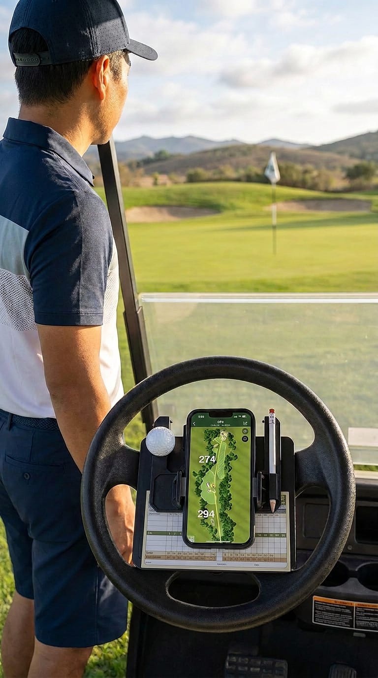 Golf Cart Phone and score card holder