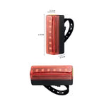 Rechargeable Waterproof Safety Warning Bicycle Light – 9 LED Compact Cycling Gear South Africa
